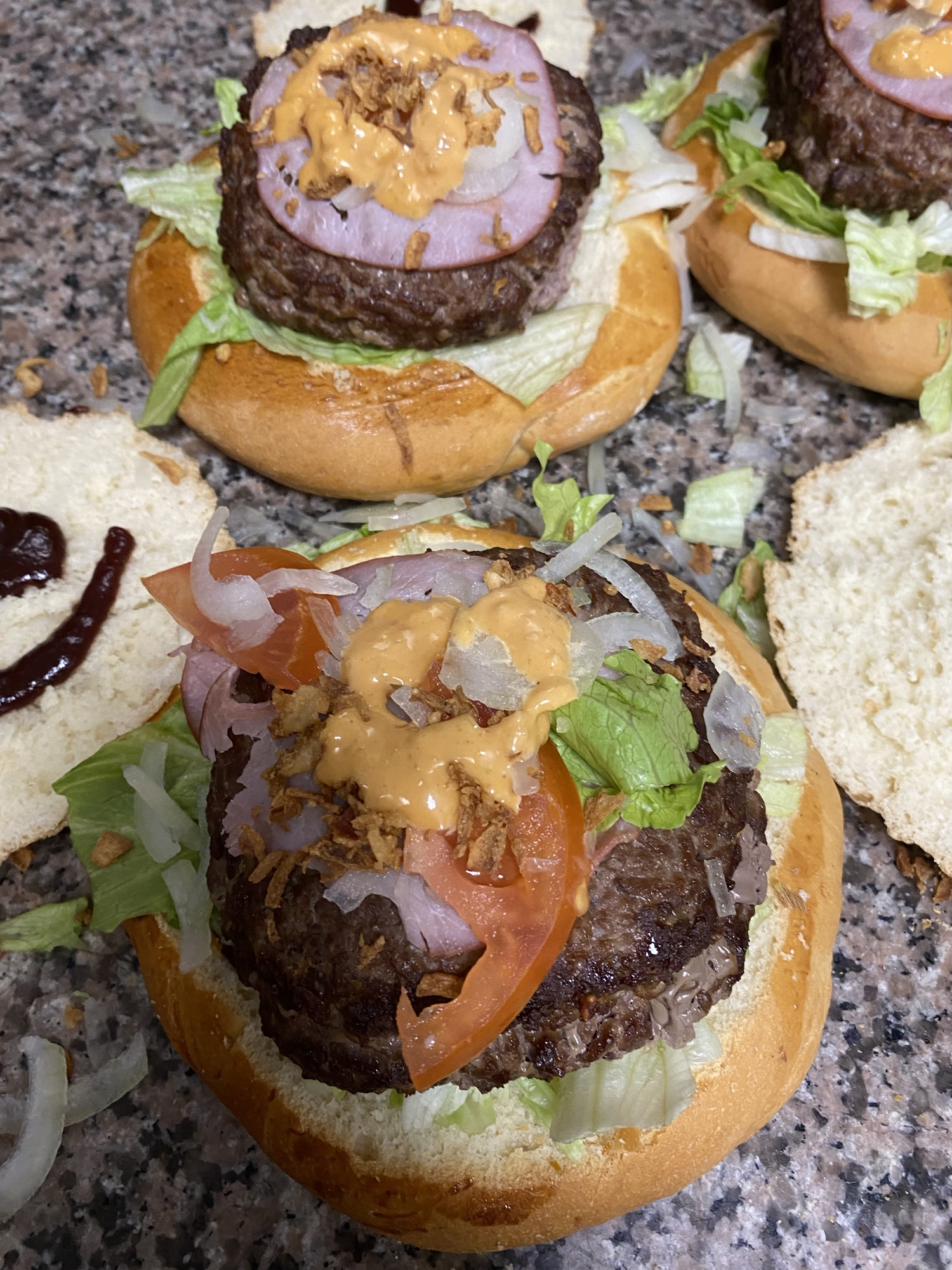 Aujourd’hui burger double steak avec raclette