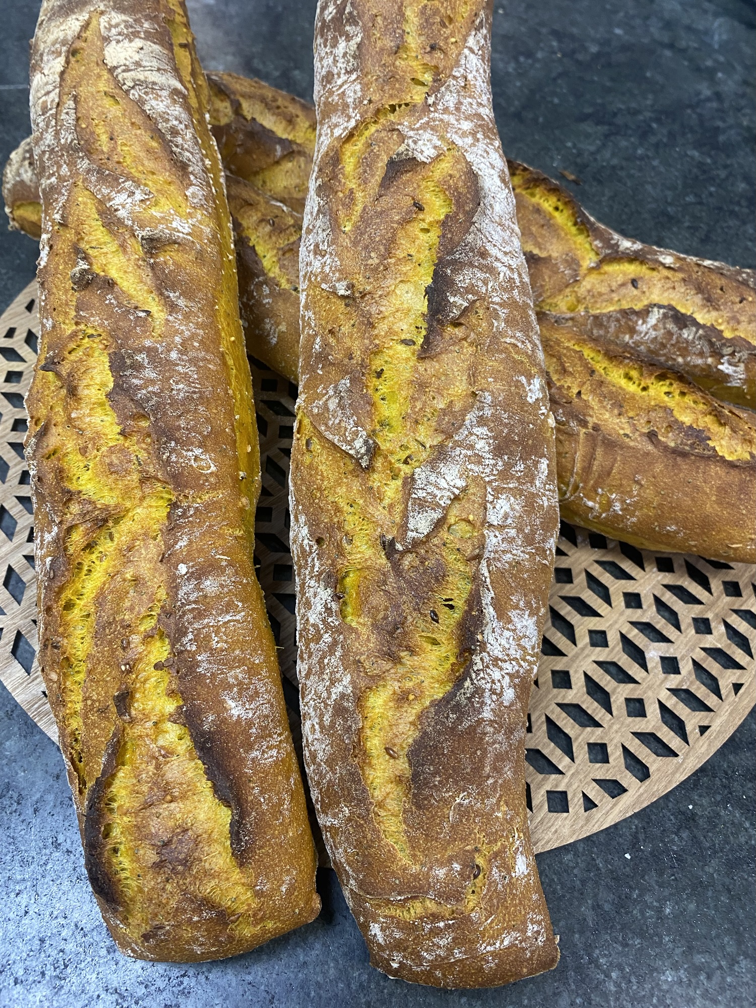 Baguette coriandre et curcuma
